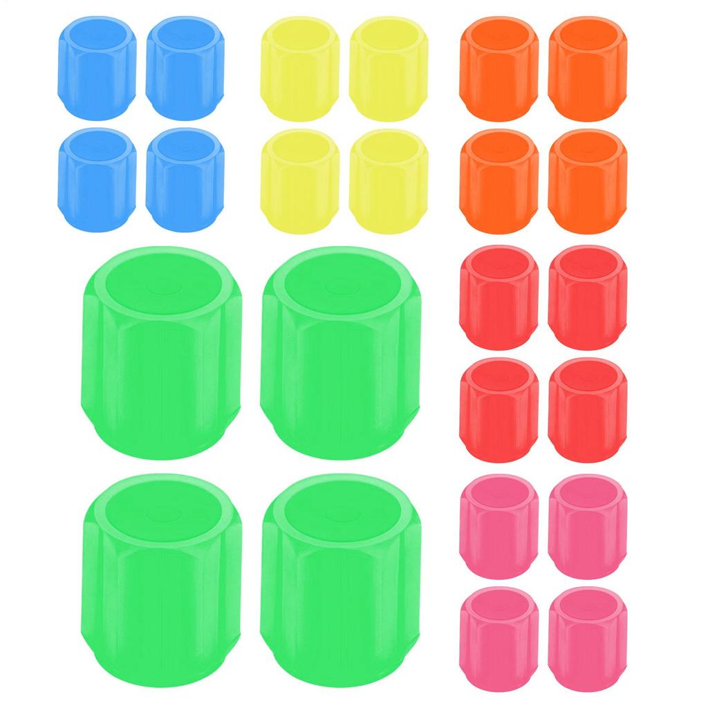 4pcs Cars Luminous Tire Valve Covers Glow In The Dark Tire Valve Caps Rubber Tire Valve Stem Caps Car Wheel Air Valve Cover