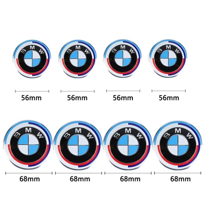 2026 Hot 4pcs 56mm 68mm Car Styling Wheel Center Hub Cap Auto Rim Covers for BMW E36 E46 E53 E90 E60 E61 E93 E87 X1 X3 X5 F30 F20 G30