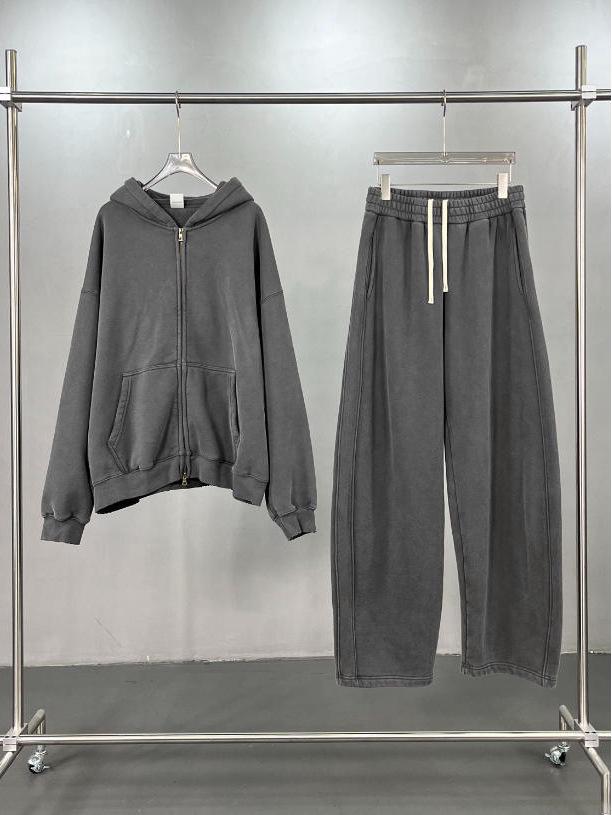 Trendy Unisex Oversized Velvet-Lined Winter Zipper Hoodie