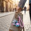 LED Light Donkey Sounding Key Ring Cute Car Pendant Fidget Toy Fingertip Clicker  Car Key Chain