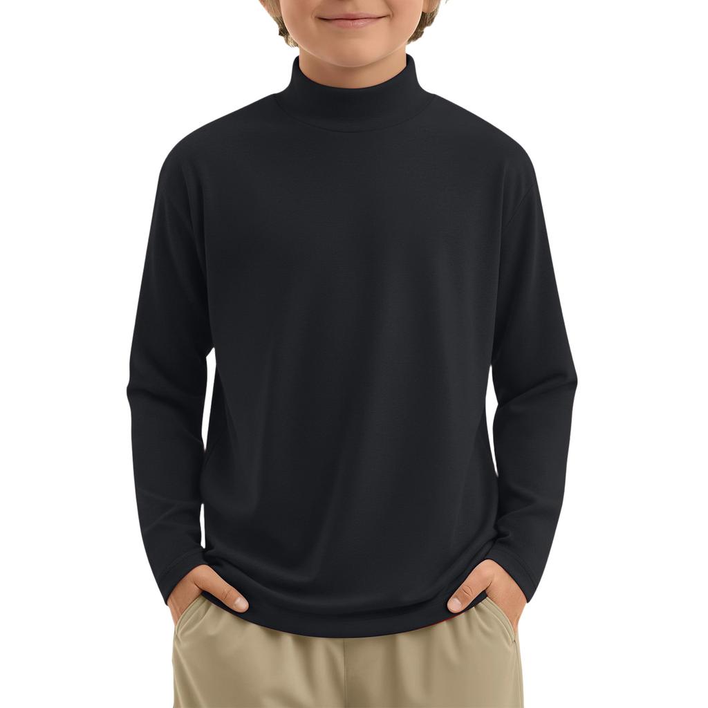 Boy And Girls Color Long Sleeved T-shirt Round Neck Color T-shirt