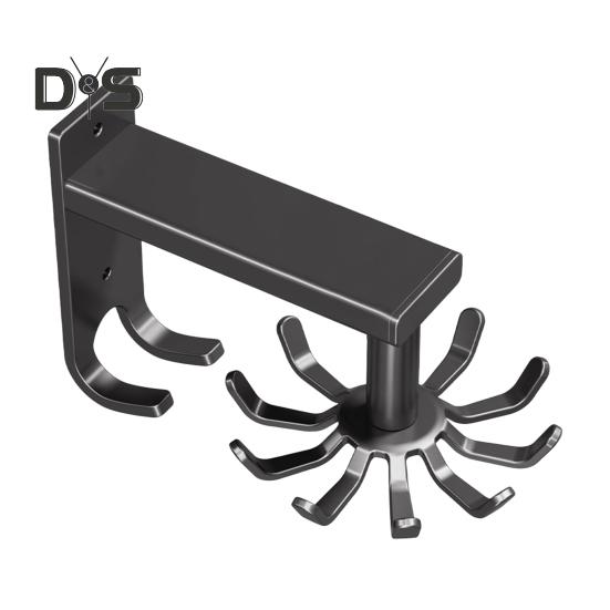 

Вращающиеся крючки для кухонных принадлежностей, 10-лапчатая подставка для кухонных принадлежностей, ложек, тряпок для кастрюль, настенный держатель для вешалок с вращением на 360 градусов чёрный