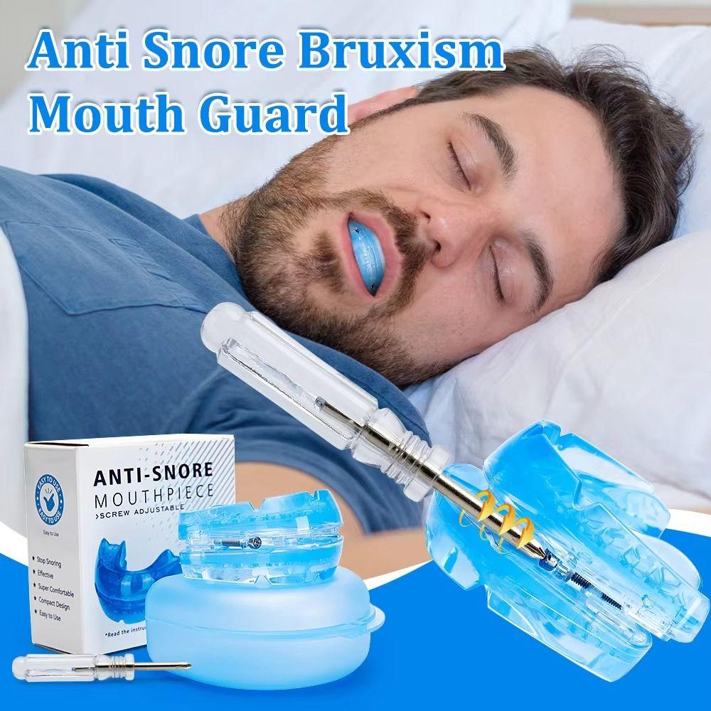 Comfortable Anti Snoring Mouth Guard With Storage Box Snoring Mouth Guard  Night Use