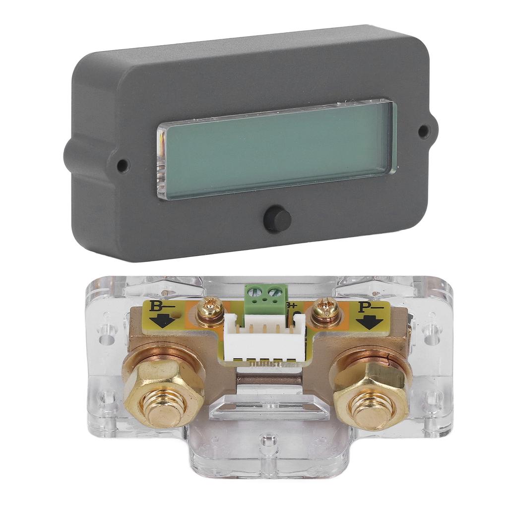 Battery Monitor Waterproof ABS Anti Reverse Easy Wiring Battery Voltage Meter for Safety 80V 100A