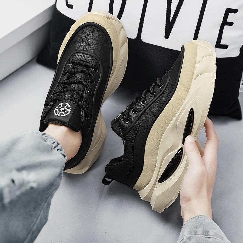 Fashion Men's Fashionable Thick Soled Skateboarding Shoes Trendy Comfortable Man Suitable Chunky Sneakers Designer Flat Platform Shoes