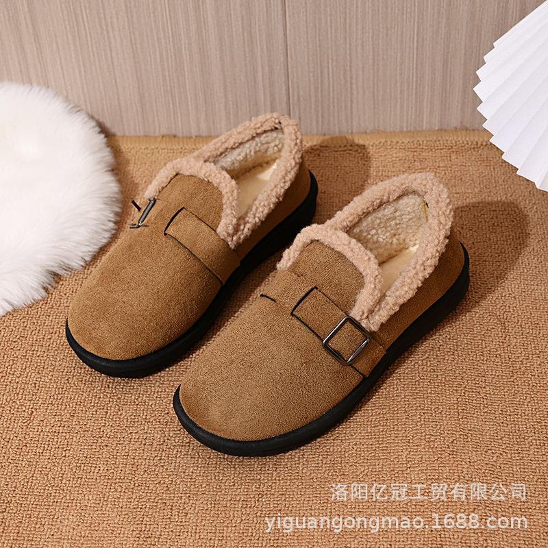 Winter cotton shoes women's middle-aged mother shoes old Beijing non-slip wear-resistant fashion casual women's shoes flower decoration