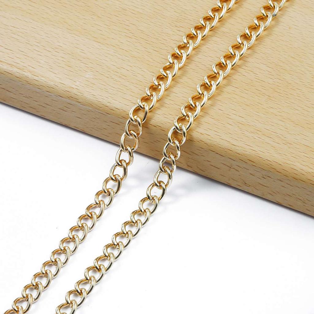 KC Gold Long Necklace Chains Iron Bulk For DIY Jewelry Findings Making Materials Accessories