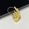 Fashion Retro Unique Palm Gesture Ear Hook Earrings Trendy Light Luxury High-End Feel No Ear Holes Earrings Jewelry Accessories