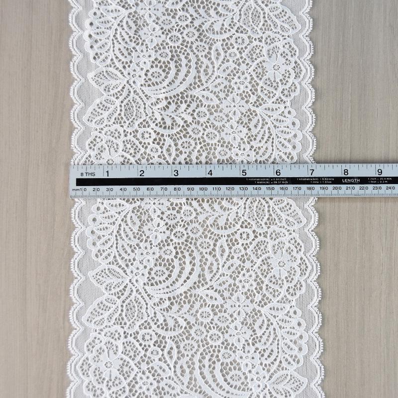 Elastic Lace Trim with Nylon Core-Spun Yarn - Underwear Accessory