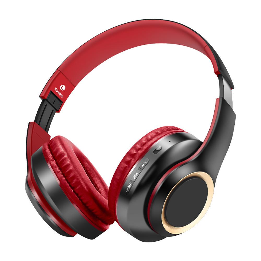 Head-mounted Bluetooth Wireless Headphones with Large Earcups, Retractable Metal Design, Matte Finish, New Private Mold