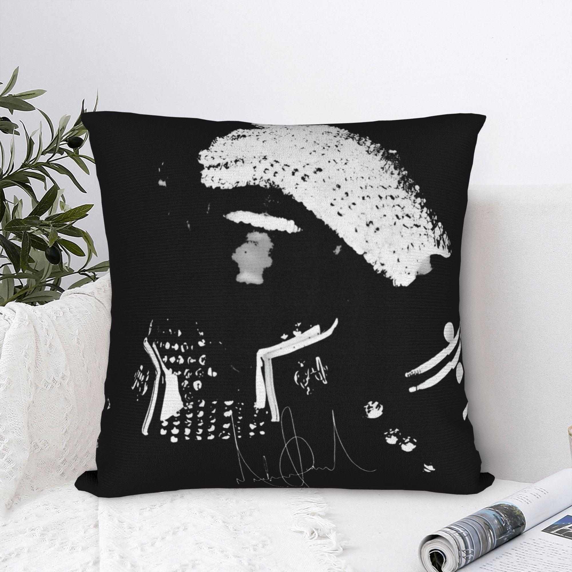 Annier Unisex Pillow Case Retro King Of Pop Michael Jackson Soft Pillow Cover For Office Car Home Decor Funny Pillowcases