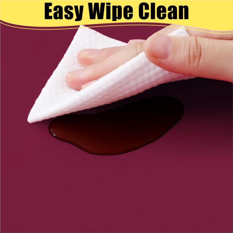 Homaxy Versatile Disposable Table Cloth  Plastic Waterproof Tablecloth Decorative Rectangle Table Covers of Party Camping Picnic