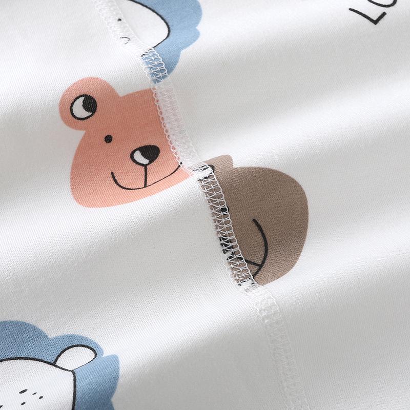 Combed Cotton Long-Sleeved Baby Romper for Newborns - Spring & Autumn