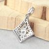 S925 Sterling Silver Necklace Pendant Fashion Individuality Simple Diamond Charm Boutique Jewelry Female Accessories