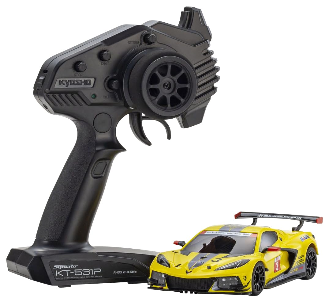 

Kyosho RWD Readyset Chevrolet Corvette Yellow Electric Radio Control 32356Y Mini-Z MR-04 C8.R