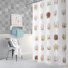 Bathroom Funny Shower Curtain, Funny Butt Hilarious Fabric White Toilet Decoration Accessories Shower Curtain with 12 Hooks