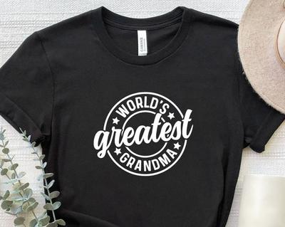 World's Greatest Grandma Shirt, Greatest Grandma T-Shirt, Grandmother T-Shirt, Gift For Grandma, Mothers Day Gift, Granny Shirt, Nana Shirt