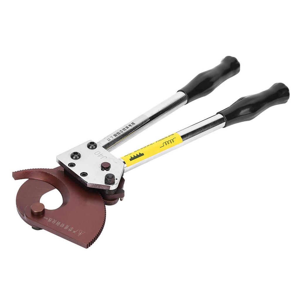 Manual Ratchet Cable Cutter Industrial Manganese Steel Blade Wire Cutting Hand Tool