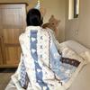 Thickened Lamb & Coral Fleece Cartoon Animation Winter Blanket for Office Nap Air Conditioning Sofa Cover & Kindergarten Use