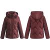 Women’s Short Hooded Windproof Thicken Warm Winter Jacket Gift for Mom