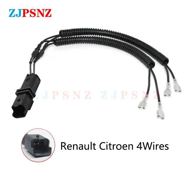 Zástrčka klaksonu do auta 4vodičová vlnitá trubka Vyhrazená zástrčka na šnečí klakson Konverzní zástrčka do auta