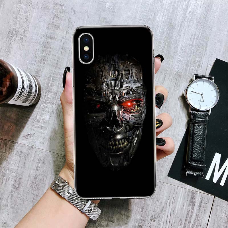 

The Terminator Phone Case For iPhone 17 Air 16 15 Plus 11 14 Pro Max 13 Mini 12 7 8 + SE Pattern Art Customized Cover 17 Air 16 iPhone 14