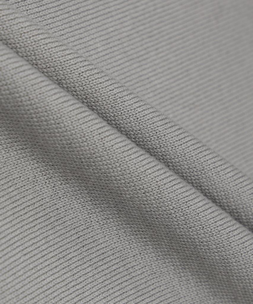 247Silijeu Supima Cotton Collared Half Knit Light Gray (Type B)