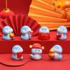 Cartoon Mini Snake Ornaments Resin Lucky Snake Figurine  For Home Decorations