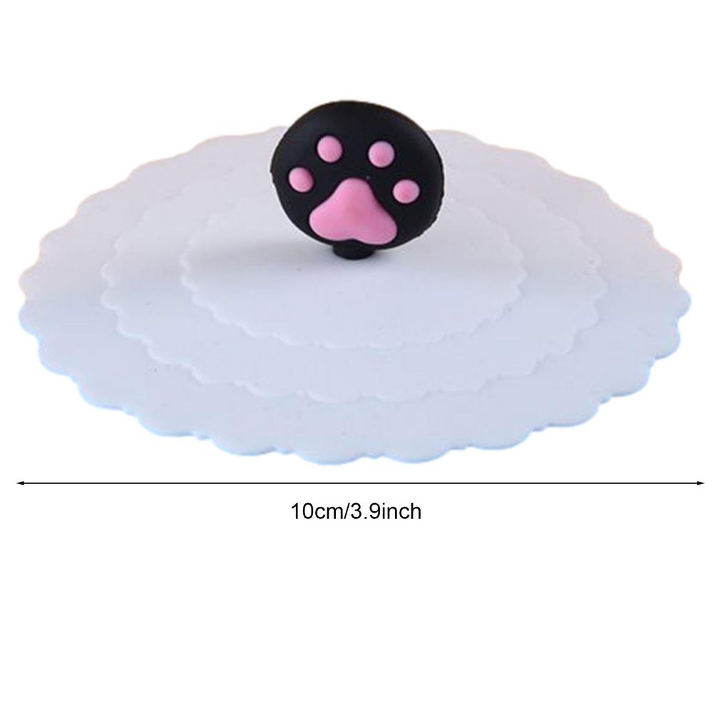 Silicone Cup Lid Creative Round Mug Cover Leak Proof Round Shape Reusable Tea Coffee Leak-Proof Cup Lid Cup Accessories