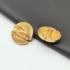 5pcs Striped Design Metal Buttons for Coats Dresses and Jackets Elegant Simple Decorative Button DIY Apparel Sewing Supplies