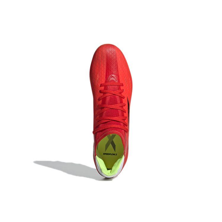 Adidas X Speedflow Round Toe Lace-Up MG (Rubber Short Studs) Artificial Turf Fabric PU Leather Non-Slip Wear-Resistant Soccer Shoes FY3269