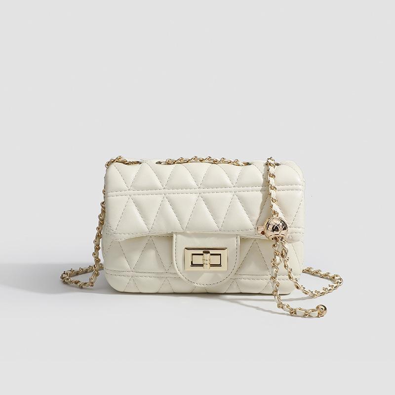 

Women s bag chain women s bag shoulder messenger bag versatile PU small bag diamond embroidered bag