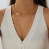 Gold Plated Layered Beaded Ball Chain Necklace