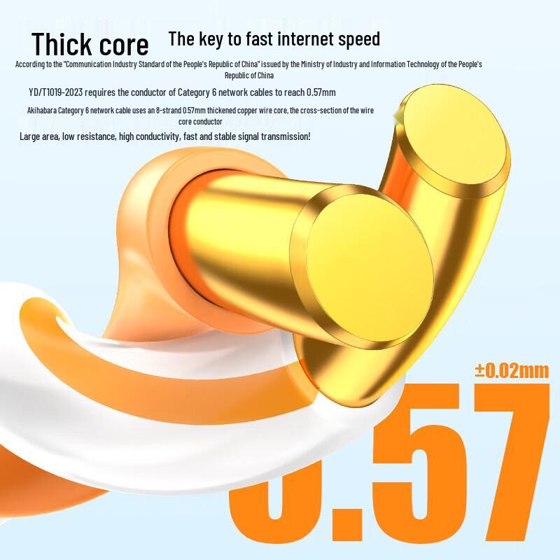 CHOSEAL CAT6 Pure Copper Ethernet Cable
