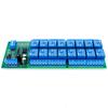 16 Channel DC 12V PLC Controller Serial Port Switch RS485 Relay Module Control Switch Board for PLC PTZ Camera Motor LED