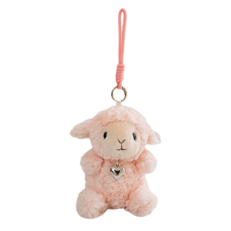 Cute Soft Sheep Plush Pendant Toys 1622Cm Stuffed Lamb Dolls Plushie Keychain Birthday Gifts Kids Home Decor