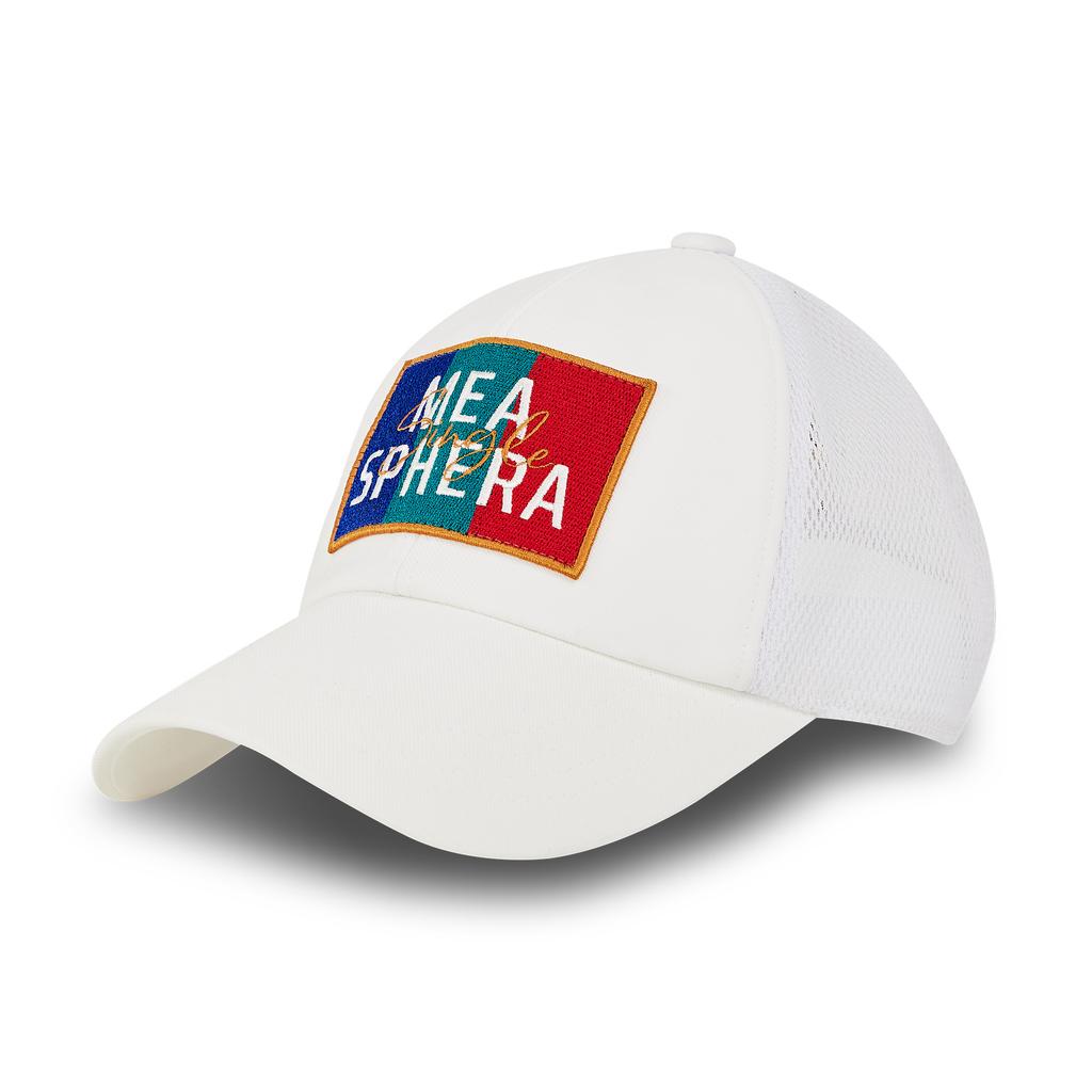 MEASPHERA Flag Patch Trucker Cap White