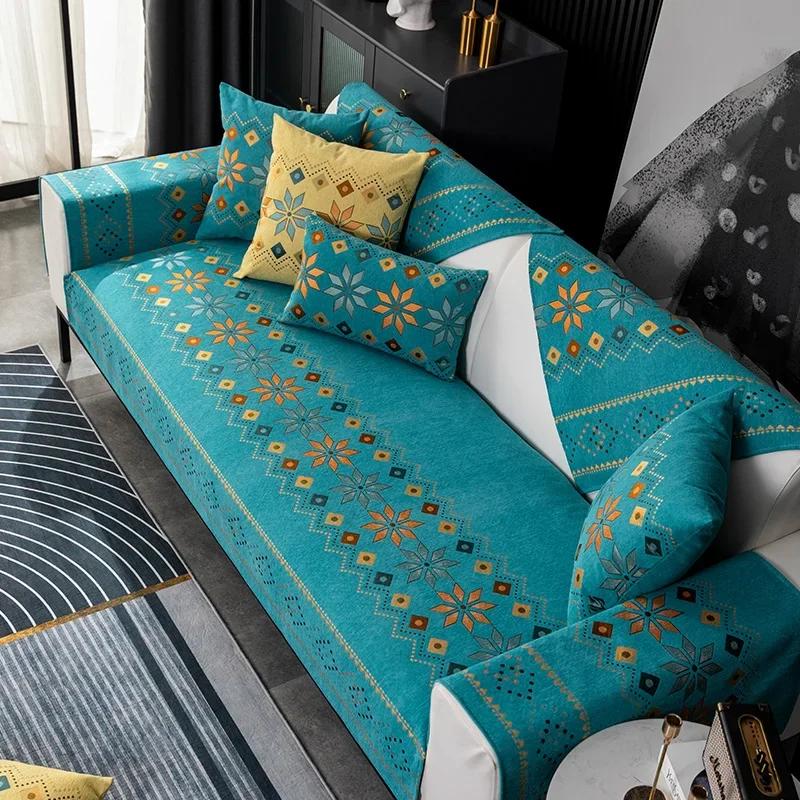 Sofabezug im Bohemia-Stil, hochwertige, rutschfeste Sofakissen, Sofas, Handtücher, verdickte Couchbezüge für die Dekoration des Wohnzimmers zu Hause
