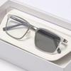 High Definition Photochromic Myopia Glasses Square Full-Frame Business Ultra-Lightweight Eyewear Minus Diopter 0 To -4.0