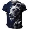 Tiger T-Shirt Mode 3D Herren Kurzarm Street Casual Sport Tops Übergroßes O-Ausschnitt T-Shirt Tops Frühling Sommer Herrenbekleidung