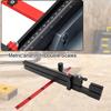 Table Saw Miter Gauge with Micro Adjustable Flip Stop and Extendable Fence for Band Saw Router Table 3/8x3/4 Inch T Slot