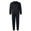 Summer Women's Color Long-sleeved Top Casual Elastic Zipper Pocket Trousers Sports Exercise Casual Loose Soft Two-piece Suit