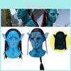 Svítící Avatar Pokrývka hlavy Halloweenská Maska Ideální pro Cosplay a Karnevaly