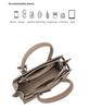 2025 Women's Genuine Leather Versatile Fashion Handbag - Large Capacity Shoulder Bag
