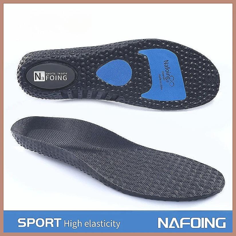 Sole Shock Absorption Deodorant Breathable Cushion Sport Insoles for Running Shoes, Men Women Massage Care Pads, Comfort Supp