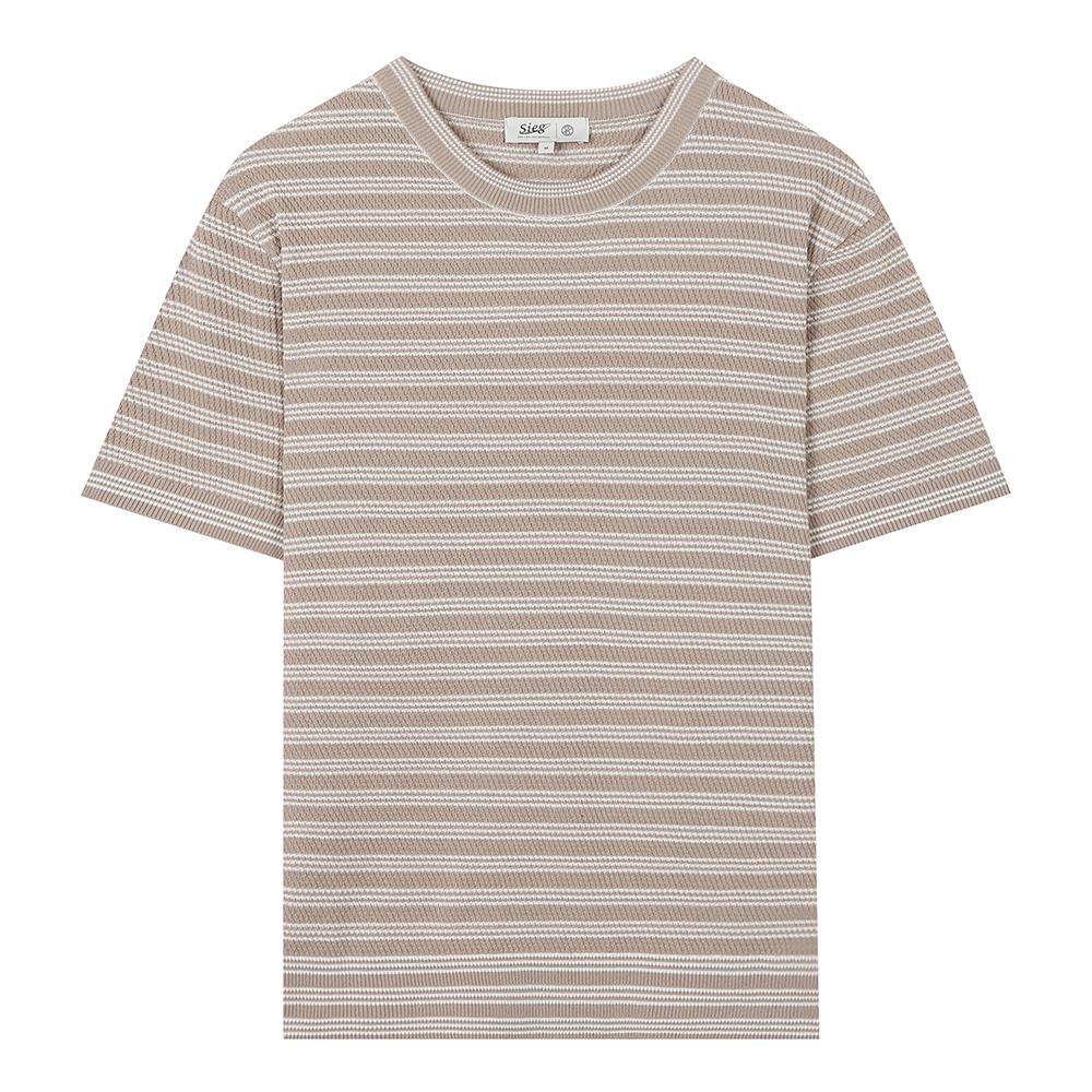 Свободный пуловер G Eek с контрастной отделкой (Piucd8020) Bep (Beige Print)/S