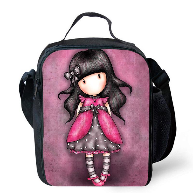 Gorjuss santoro peripheral animation backpack men and women pencil bag meal bag satchel