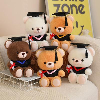 Niedlich niedlich mit Doktorhut Doktorbär Doktorbär Puppe Plüschtier Teddybär Puppe Abschluss-Erinnerungsgeschenk