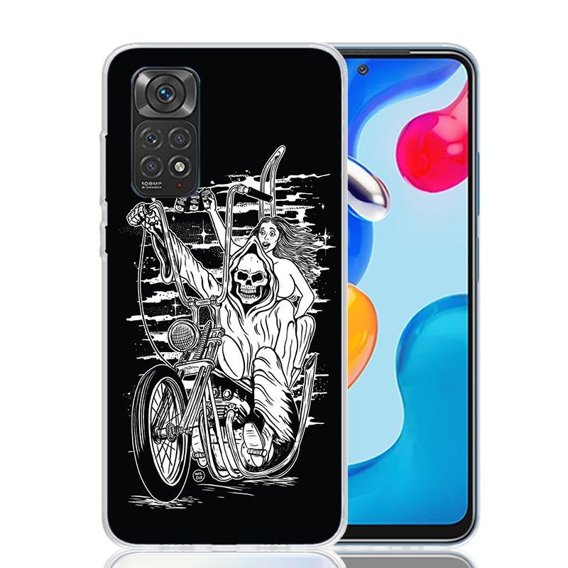 Motorcycle Gear Phone Case For Xiaomi Redmi Note 15 14 13 12S 12 Pro Plus 11S 11E 11 11T 10S 10 Art Soft Pattern Cover Redmi Not