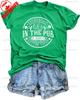 St Patrick Day Shirt Lucky Irish Shamrock T Shirt Heart Lucky Women TeeShirt Green Graphic Tees Funny Sayings Tops Cotton Tops